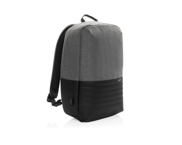 Plecak chroniący przed kieszonkowcami Swiss Peak AWARE™ RPET z logo firmy w LazyStore!