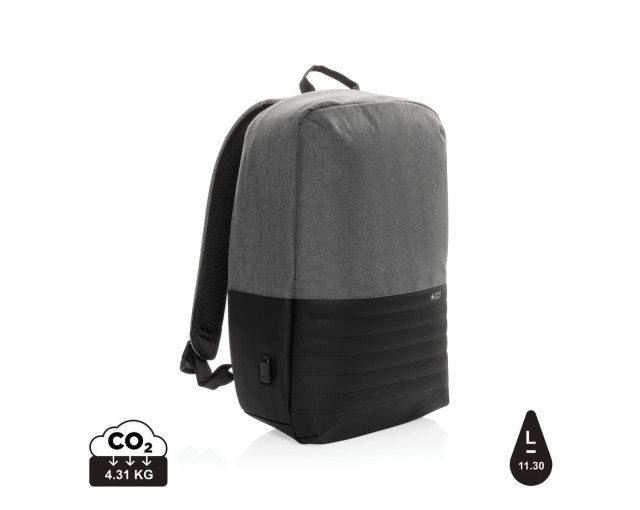 Plecak chroniący przed kieszonkowcami Swiss Peak AWARE™ RPET z logo firmy w LazyStore!
