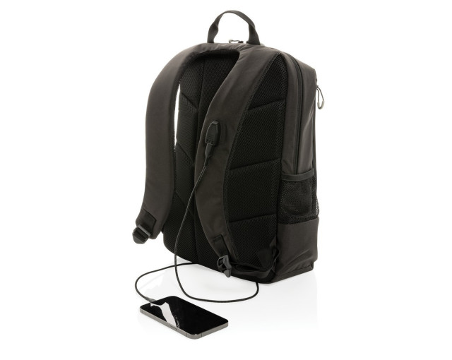 Plecak na laptopa 15,6" Swiss Peak Lima Impact AWARE™, ochrona RFID z logo firmy w LazyStore!