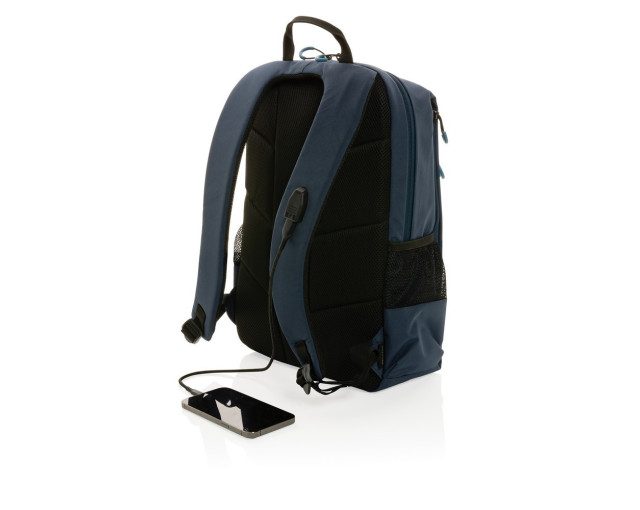 Plecak na laptopa 15,6" Swiss Peak Lima Impact AWARE™, ochrona RFID z logo firmy w LazyStore!