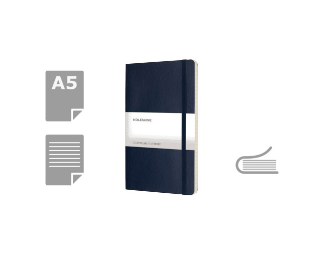 MOLESKINE Notatnik ok. A5 z logo firmy w LazyStore!