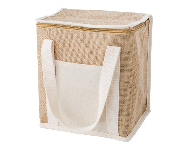 Torba termoizolacyjna z juty z logo firmy w LazyStore!