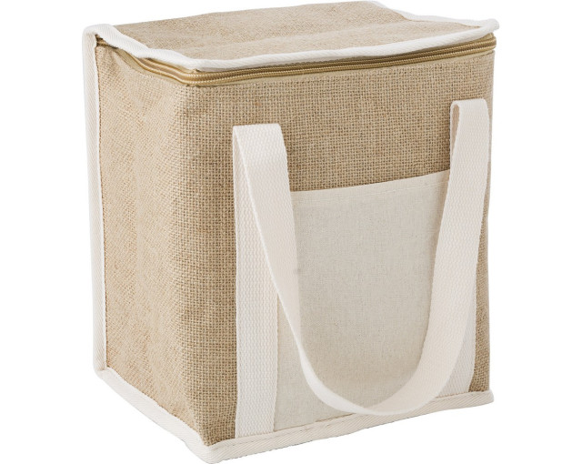 Torba termoizolacyjna z juty z logo firmy w LazyStore!