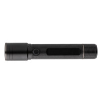 Kieszonkowa latarka Gear X, ładowana przez USB, aluminium z recyklingu z logo firmy w LazyStore!