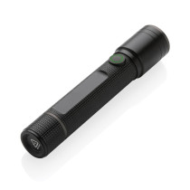 Kieszonkowa latarka Gear X, ładowana przez USB, aluminium z recyklingu z logo firmy w LazyStore!