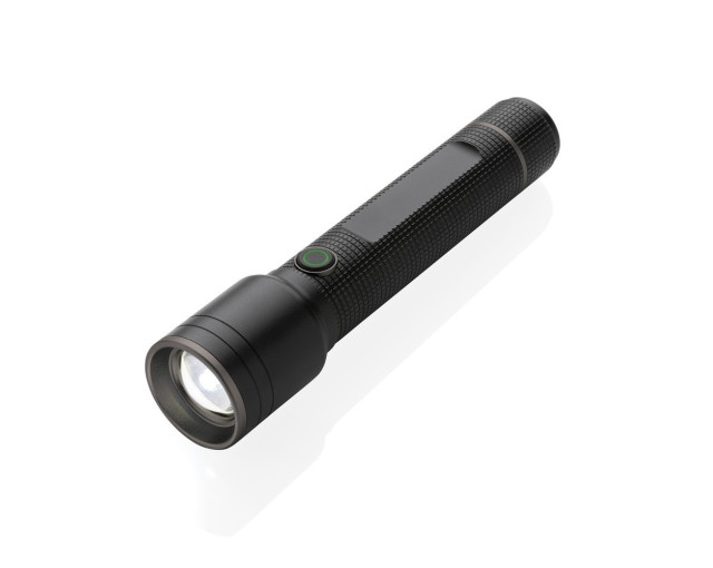 Latarka Gear X, ładowana przez USB, aluminium z recyklingu z logo firmy w LazyStore!