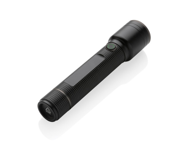 Latarka Gear X, ładowana przez USB, aluminium z recyklingu z logo firmy w LazyStore!