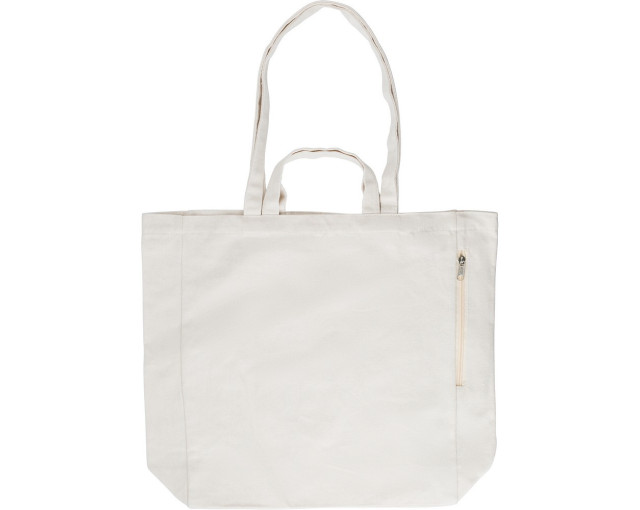 Torba na zakupy z bawełny z recyklingu z logo firmy w LazyStore!