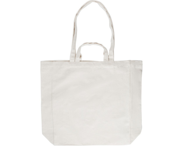 Torba na zakupy z bawełny z recyklingu z logo firmy w LazyStore!