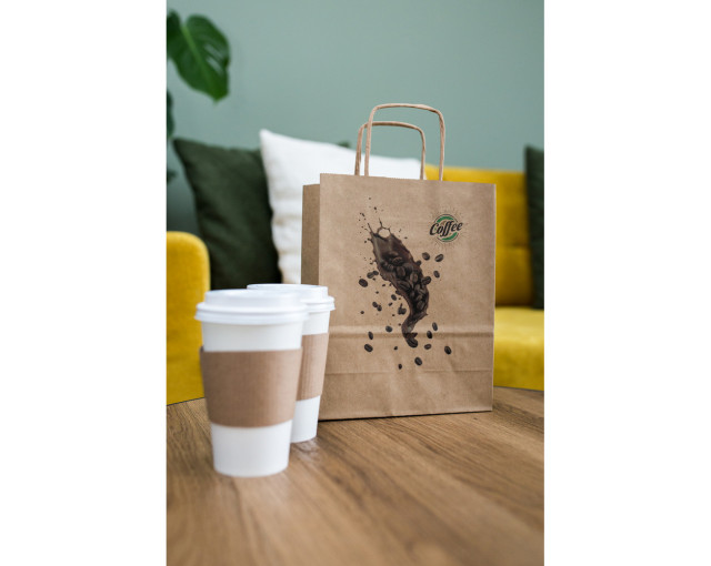Torba papierowa A5 | Wanda S z logo firmy w LazyStore!