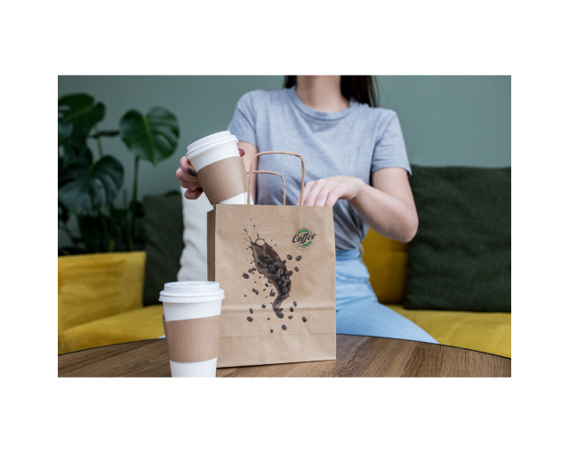Torba papierowa A5 | Wanda S z logo firmy w LazyStore!
