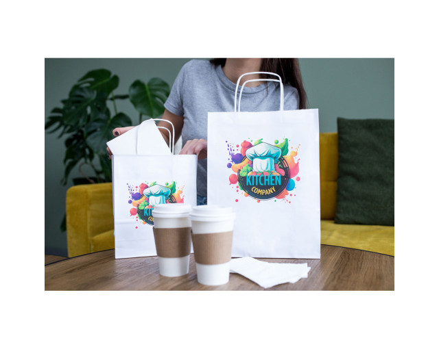 Torba papierowa A4 | Dialla B z logo firmy w LazyStore!