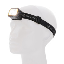 Latarka na głowę Gear X ze światłem COB, RABS z logo firmy w LazyStore!