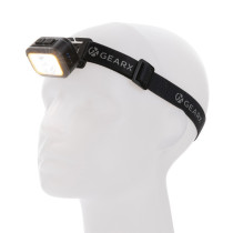 Latarka na głowę Gear X ze światłem COB, RABS z logo firmy w LazyStore!