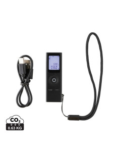 Dalmierz laserowy 30m Gear X, aluminium z recyklingu z logo firmy w LazyStore!