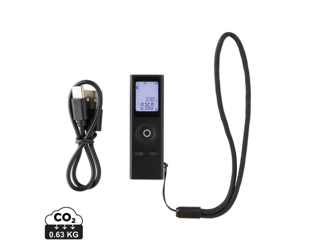 Dalmierz laserowy 30m Gear X, aluminium z recyklingu z logo firmy w LazyStore!
