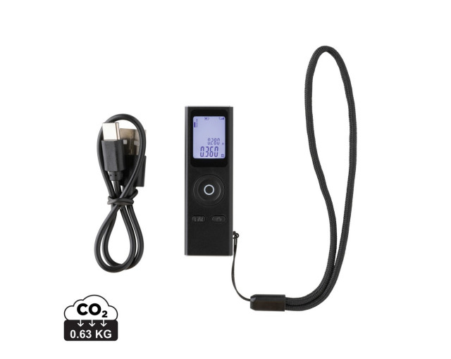 Dalmierz laserowy 30m Gear X, aluminium z recyklingu z logo firmy w LazyStore!