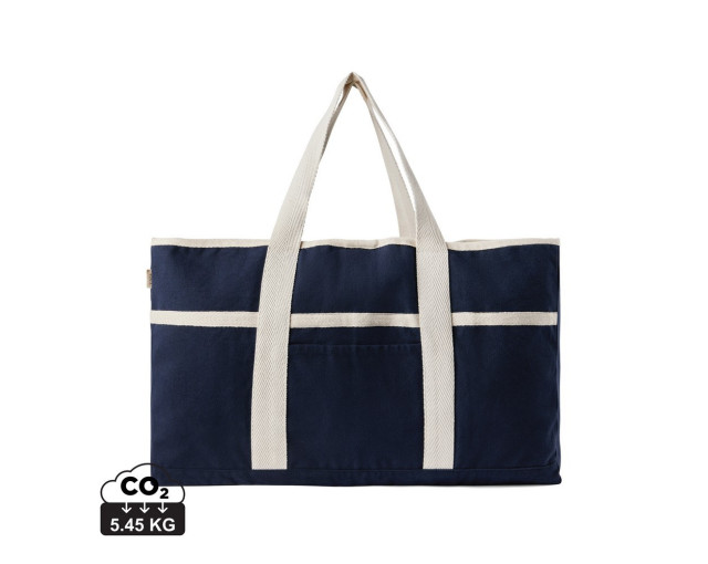 Torba plażowa VINGA Volonne AWARE™, płótno z recyklingu z logo firmy w LazyStore!