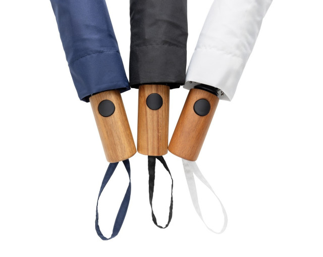 Mały parasol automatyczny 21" Kaycey AWARE™ RPET z logo firmy w LazyStore!