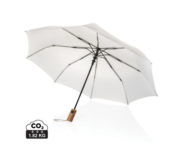 Mały parasol automatyczny 21" Kaycey AWARE™ RPET z logo firmy w LazyStore!