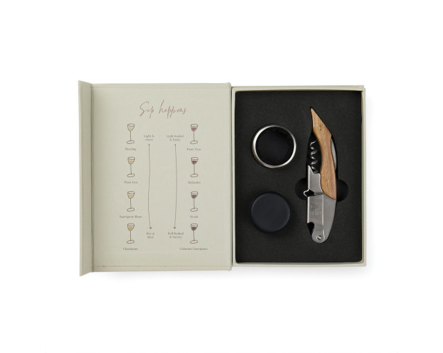Zestaw do wina VINGA Story of Wine z logo firmy w LazyStore!
