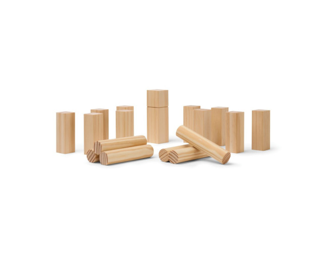 Gra zręcznościowa VINGA Kubb z logo firmy w LazyStore!