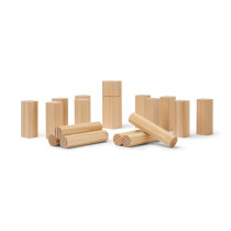 Gra zręcznościowa VINGA Kubb z logo firmy w LazyStore!