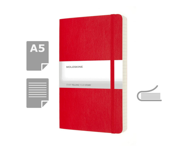 MOLESKINE EXPANDED Notatnik ok. A5 z logo firmy w LazyStore!