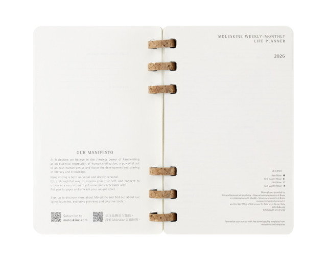 Spiralny kalendarz MOLESKINE z logo firmy w LazyStore!