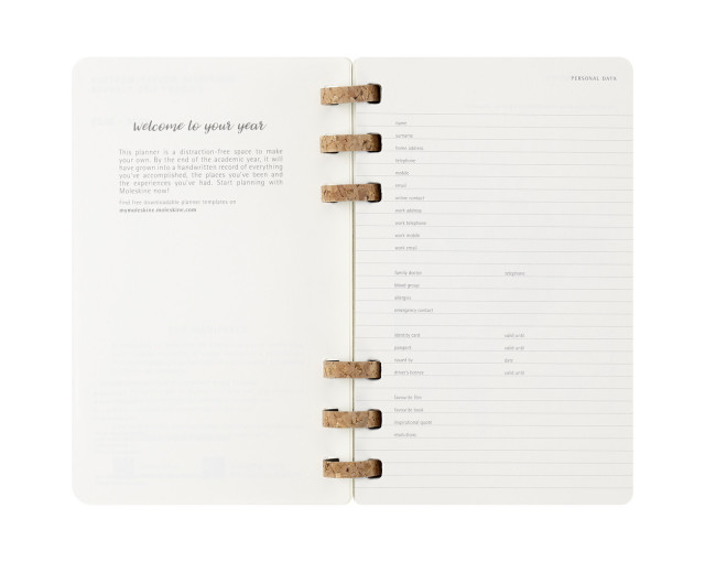 Spiralny kalendarz MOLESKINE z logo firmy w LazyStore!