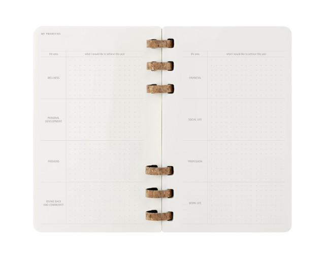 Spiralny kalendarz MOLESKINE z logo firmy w LazyStore!