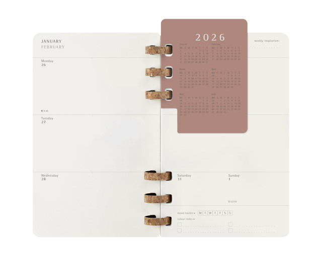 Spiralny kalendarz MOLESKINE z logo firmy w LazyStore!