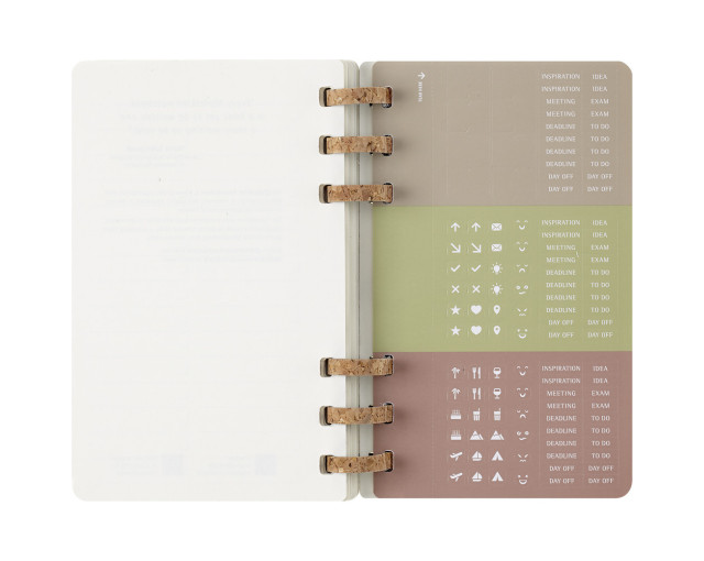 Spiralny kalendarz MOLESKINE z logo firmy w LazyStore!