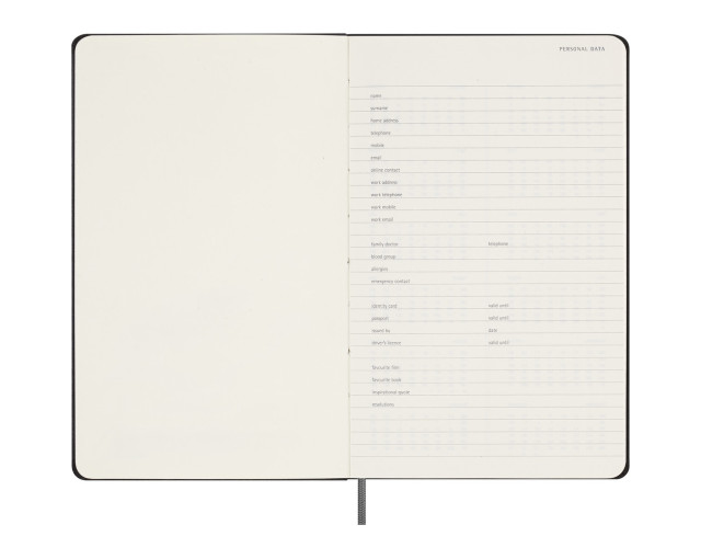 Spiralny kalendarz MOLESKINE UNDATED z logo firmy w LazyStore!