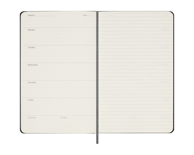 Spiralny kalendarz MOLESKINE UNDATED z logo firmy w LazyStore!