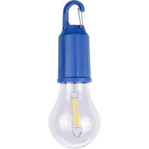 Wisząca lampka "żarówka", karabińczyk z logo firmy w LazyStore!
