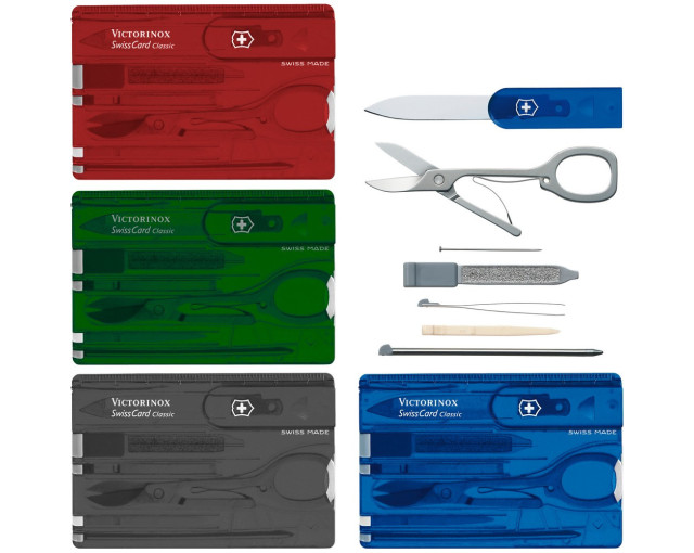 Narzędzie wielofunkcyjne Victorinox SwissCard Classic z logo firmy w LazyStore!