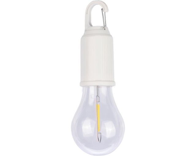 Wisząca lampka "żarówka", karabińczyk z logo firmy w LazyStore!