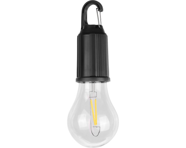Wisząca lampka "żarówka", karabińczyk z logo firmy w LazyStore!