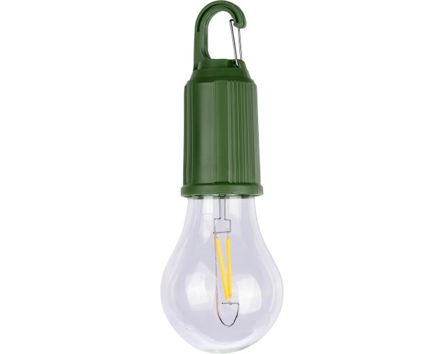 Wisząca lampka "żarówka", karabińczyk z logo firmy w LazyStore!