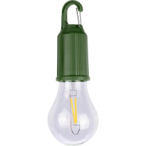 Wisząca lampka "żarówka", karabińczyk z logo firmy w LazyStore!