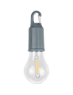 Wisząca lampka "żarówka", karabińczyk z logo firmy w LazyStore!