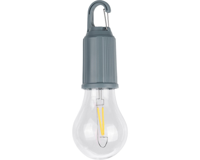 Wisząca lampka "żarówka", karabińczyk z logo firmy w LazyStore!
