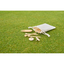 Zestaw drewnianych akcesoriów golfowych z logo firmy w LazyStore!