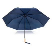 Wiatroodporny parasol manualny RPET, składany | Uksan z logo firmy w LazyStore!