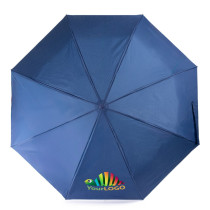 Wiatroodporny parasol manualny RPET, składany | Uksan z logo firmy w LazyStore!