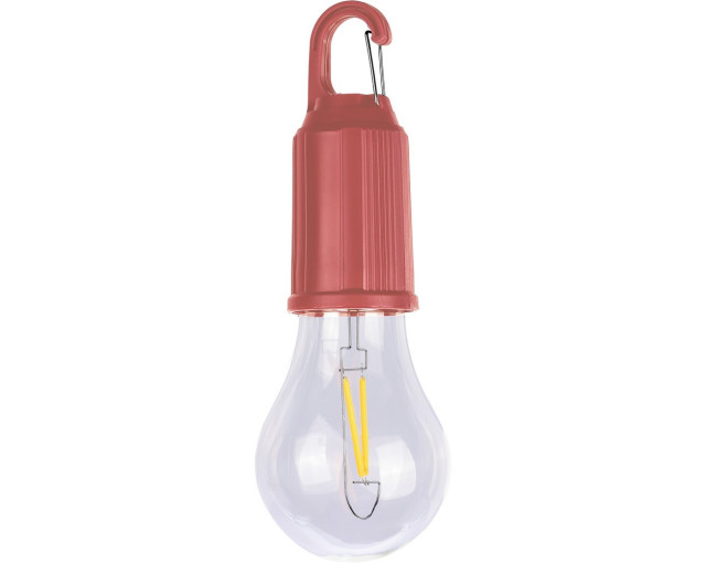 Wisząca lampka "żarówka", karabińczyk z logo firmy w LazyStore!