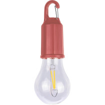 Wisząca lampka "żarówka", karabińczyk z logo firmy w LazyStore!