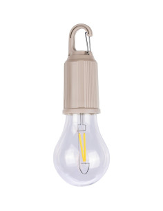 Wisząca lampka "żarówka", karabińczyk z logo firmy w LazyStore!