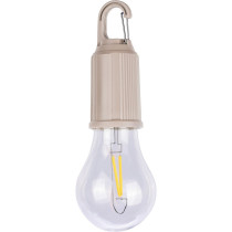 Wisząca lampka "żarówka", karabińczyk z logo firmy w LazyStore!